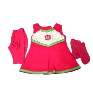American Girl Doll Dress Cheering costume Pink and White